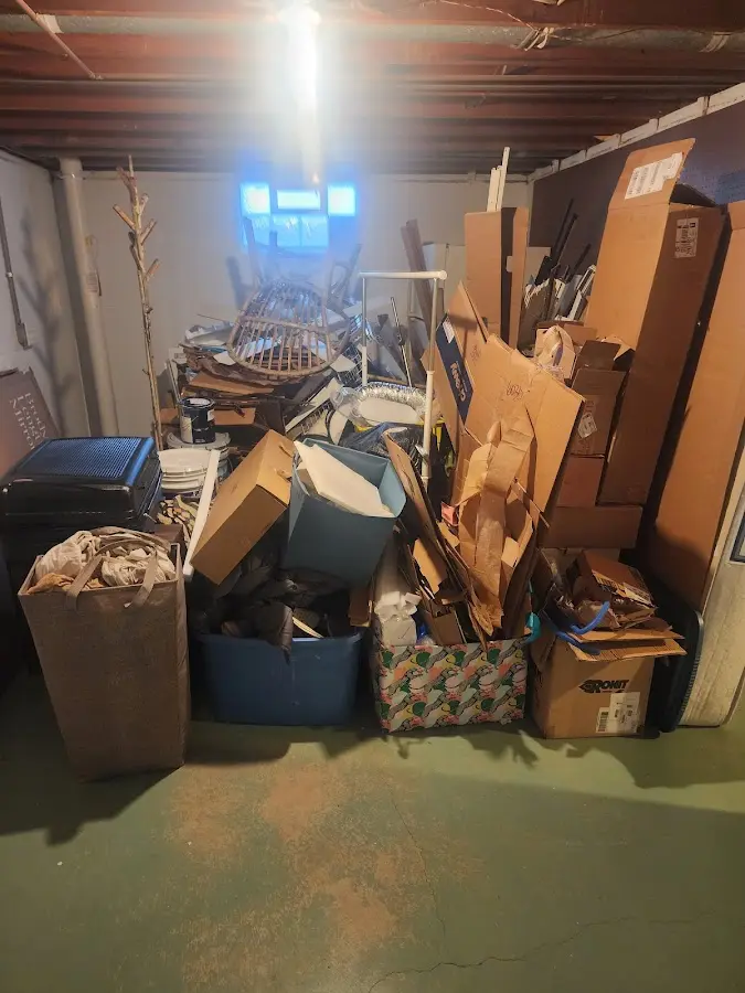 Roll-off dumpster container at job site for Yard Waste Dumpster Rental in Laurens